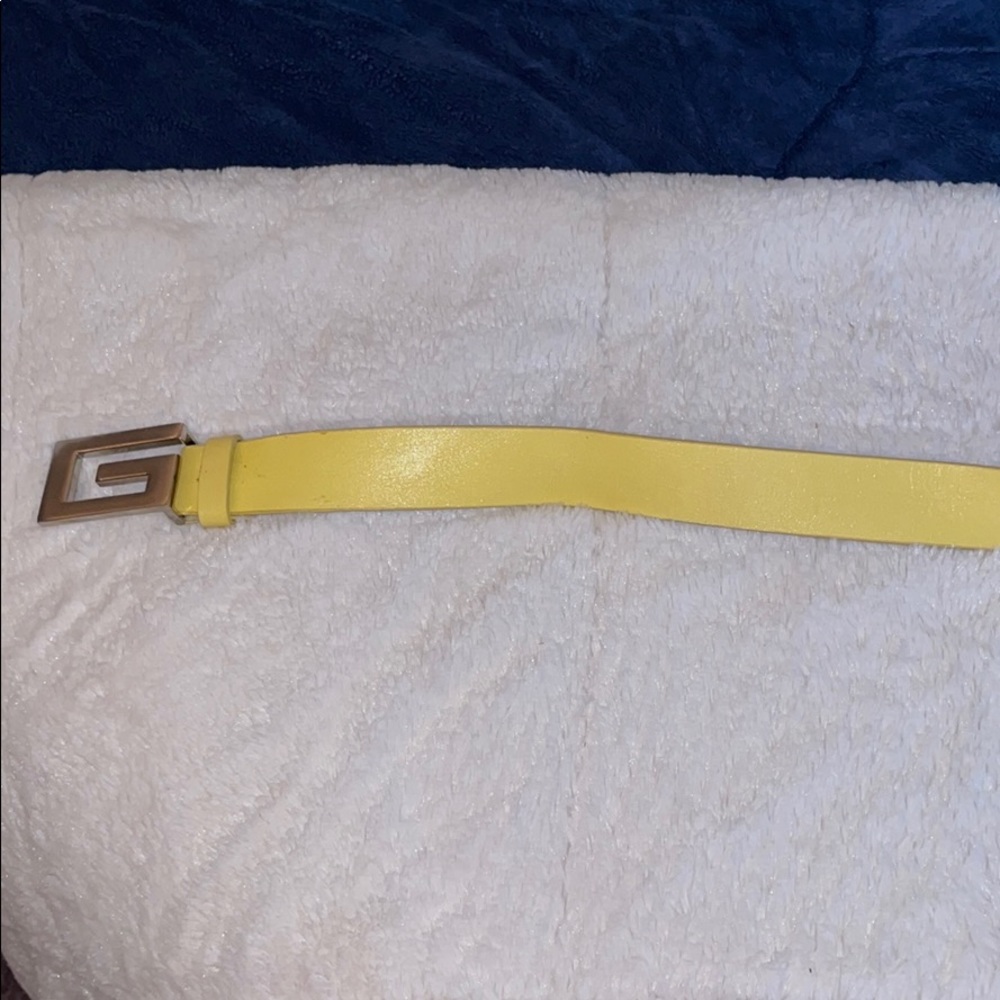 Yellow Guess belt